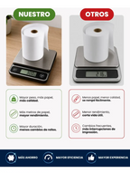Caja X 50 Rollo Térmico 80x80 Mm Color Blanco 65grs Blanco