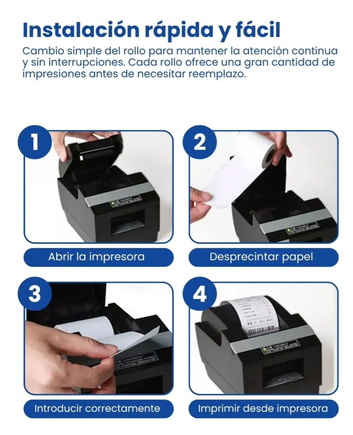 Caja X 50 Rollo Térmico 80x80 Mm Color Blanco 65grs Blanco