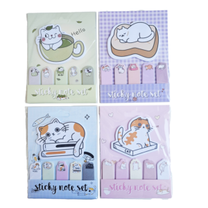 Sticky notes set cats