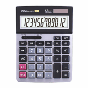 Calculadora Escritorio 1671 Deli Pantalla 12d 135x185x39mm - Imagen 1