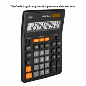 Calculadora Escritorio M888 Deli Pantalla 12d 202x159x15 - Imagen 3