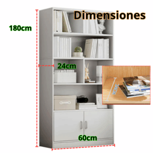 Estante Librero Organizador 60x24x180cm - Imagen 3