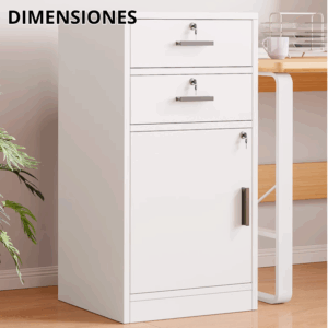 Archivador Cajonera Con Llaves Oficina Escritorio Madera - Imagen 4