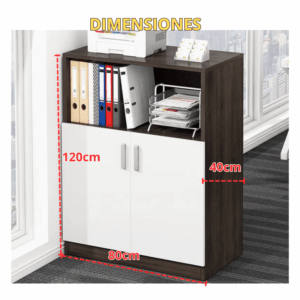 Mueble Organizador Archivador Gabinete Oficina Con Puertas - Imagen 7