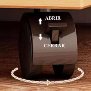 Cajonera Oficina Con Llaves Y Ruedas Escritorio Madera - Imagen 7