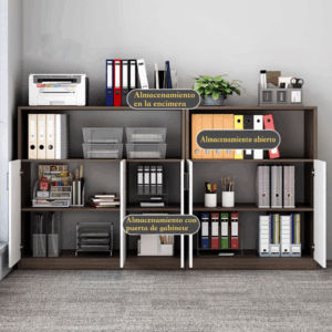 Mueble Organizador Archivador Gabinete Oficina Con Puertas - Imagen 4
