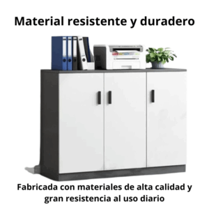 Mueble Organizador Archivador Gabinete Con Puertas 100x40x80 - Imagen 4
