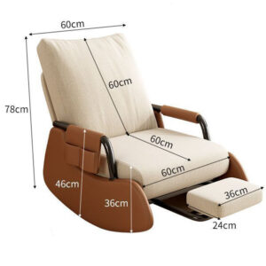 Sillón Mecedora Ajustable 3 Niveles Retráctil Con Reposapiés - Imagen 3