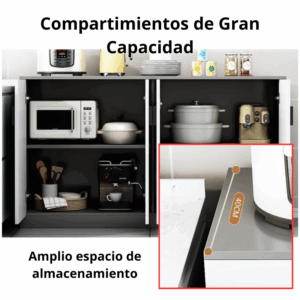 Mueble Organizador Archivador Gabinete Con Puertas 100x40x80 - Imagen 2