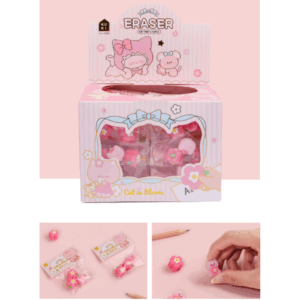 Goma de Borrar 3 pcs Cat In Bloom