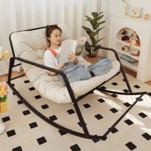 Silla Mecedora Grande Reclinable Metal 2 Personas - Imagen 3