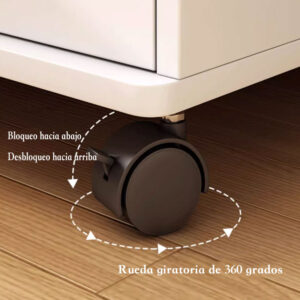 Cajonera Oficina Archivador Gabinete Con Llave Y Ruedas - Imagen 3