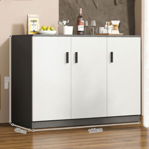 Mueble Organizador Archivador Gabinete Con Puertas 100x40x80 - Imagen 4