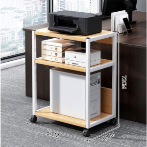 Soporte Impresora Grande 3 Niveles Con Ruedas Mesa Móvil - Imagen 6