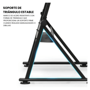Mesa De Dibujo Profesional Reclinable y Ajustable Con Tablero De Madera - Imagen 4