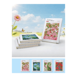 Croquera Tapa Dura Diseño Flores - Imagen 1