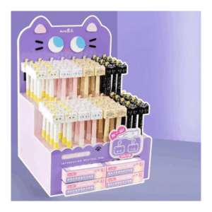 Lápiz Tinta Gel Diseño Gato Cambia Cara - Imagen 1