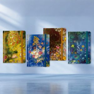 Croquera Tipo Diario Tapa Flores - Imagen 1