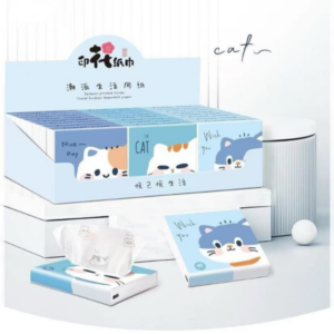 Pack de 40 Pañuelos Desechables Diseño Gatitos - Imagen 1